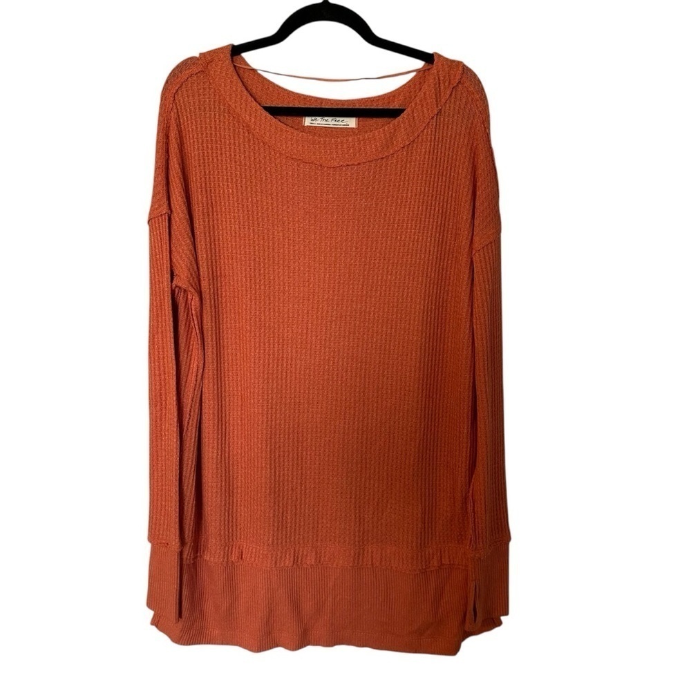 We the Free Women’s North Shore Thermal Long Sleeve Coral Tunic Top Sz S GUC